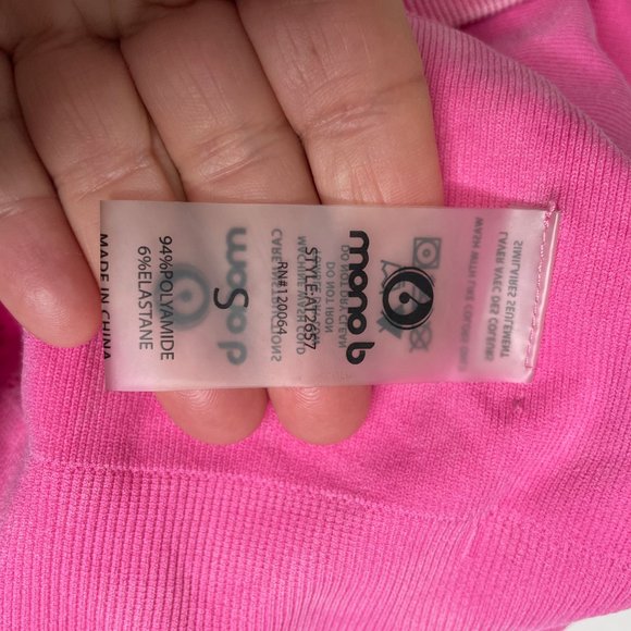 Mono B Liv Body Pullover Crop Mesh Open Sports Bra Top - Picture 8 of 9